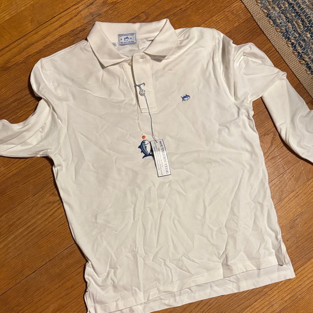 NWT southern tide white polo